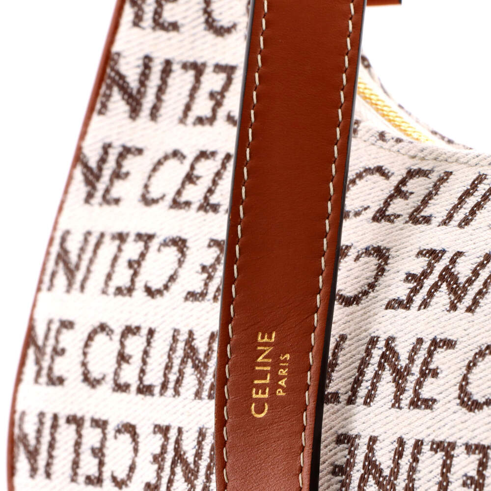 Celine Ava Bag All Over Logo Jacquard #247392C13B - Picture 6 of 7